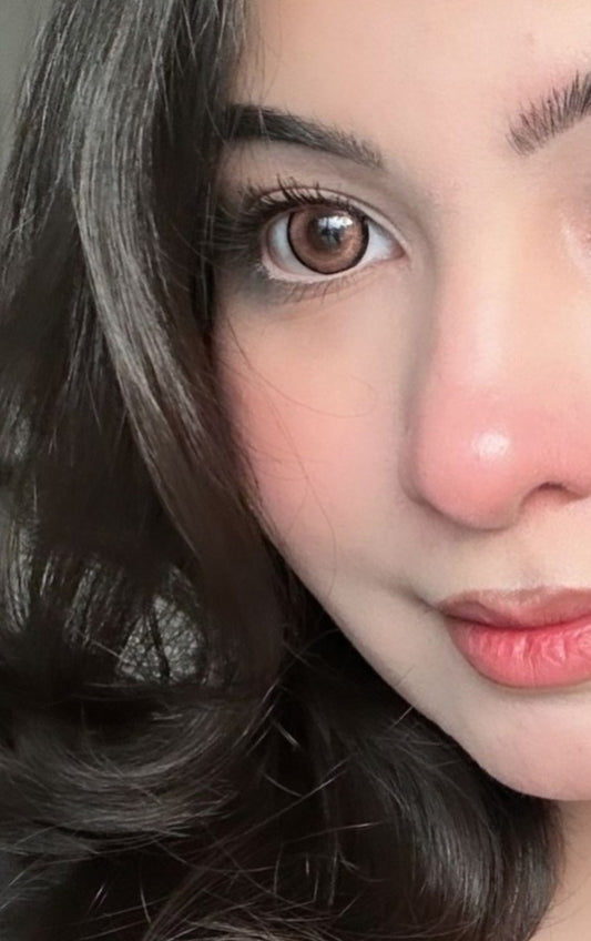 Big Silver Circle Brown